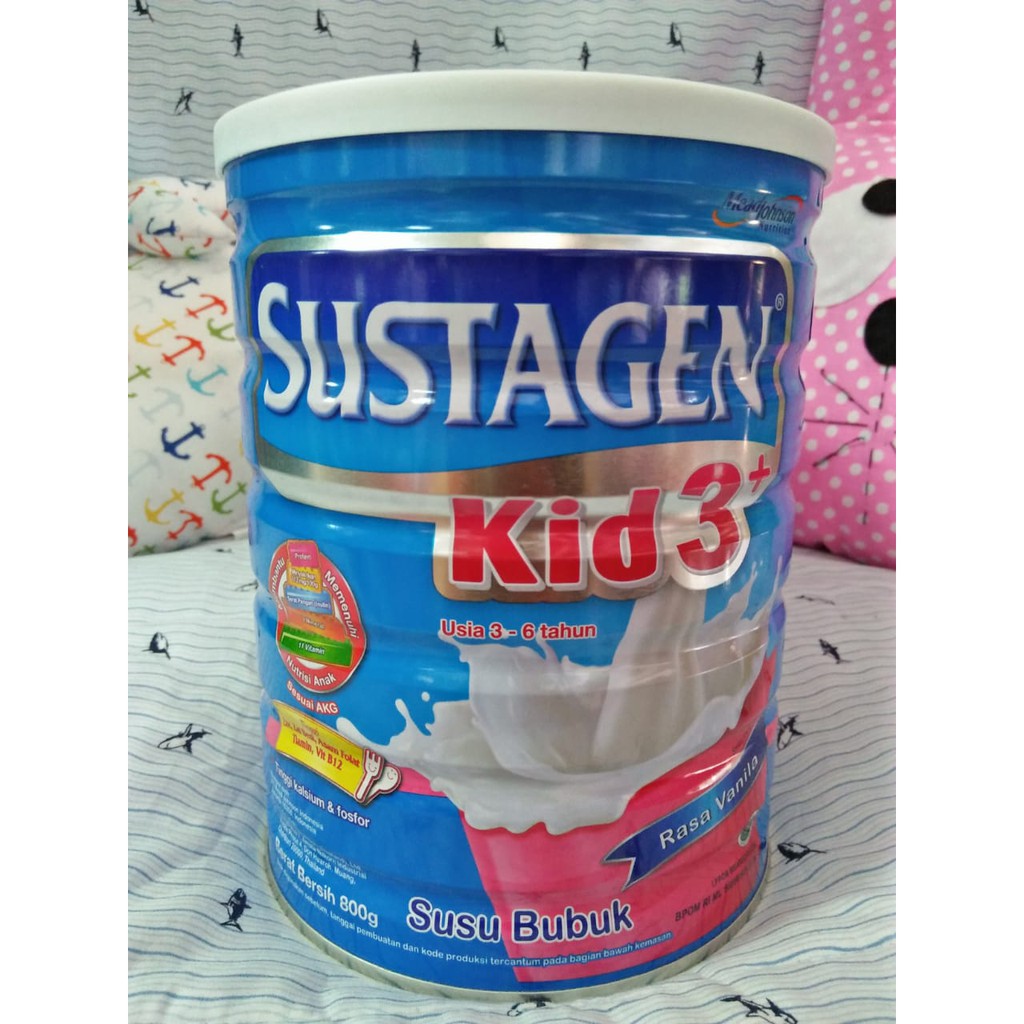 Sustagen Kid 3+ Rasa Vanila 800 gr - HTA SUSU /PAMPERS / DIAPERS