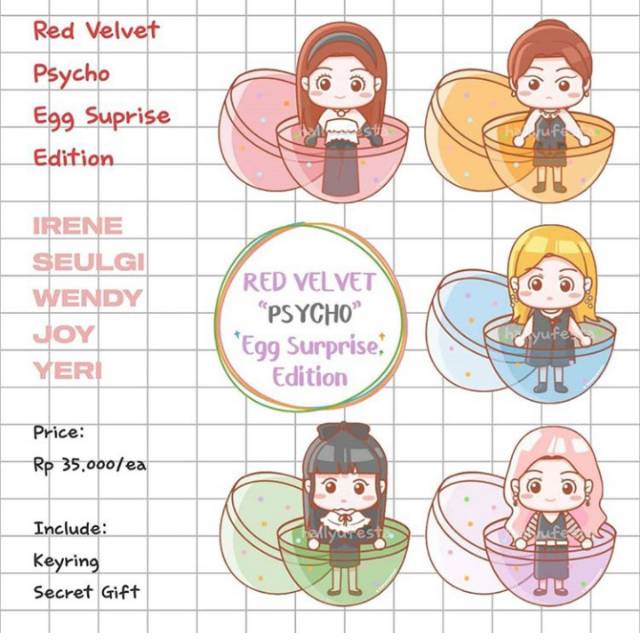 Keyring Red Velvet "Egg Surprise Edition"