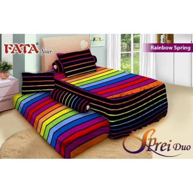 Sprei Single Double Bed/Duo Sorong Fata Rainbow Spring 120X200Cm (Ls) Axcellastoreid