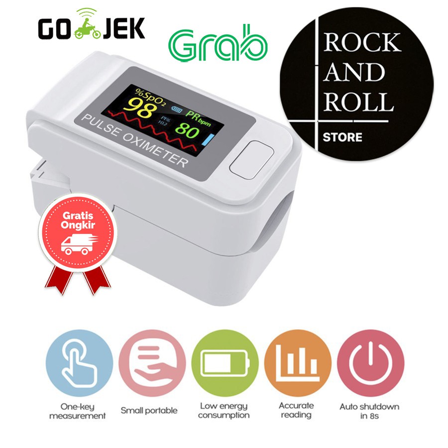 OXIMETER FINGERTIP PULSE, deteksi kadar oksigen dan detak jantung - SO 911