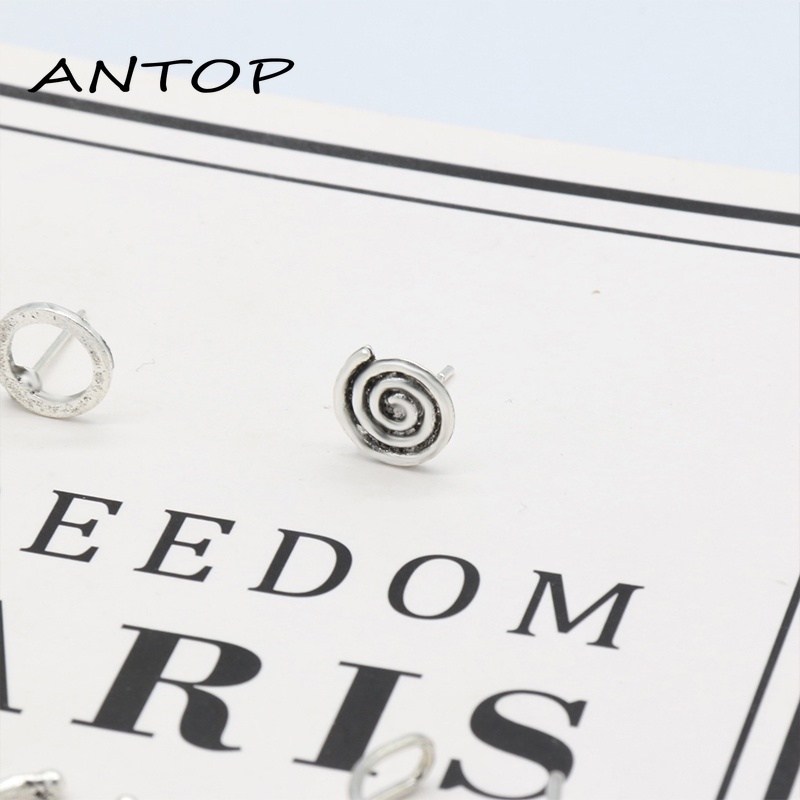 7 PCS Fashion Eropa Dan Amerika Anting Retro Gaya Bohemian Sederhana Dan Elegan ANTOP