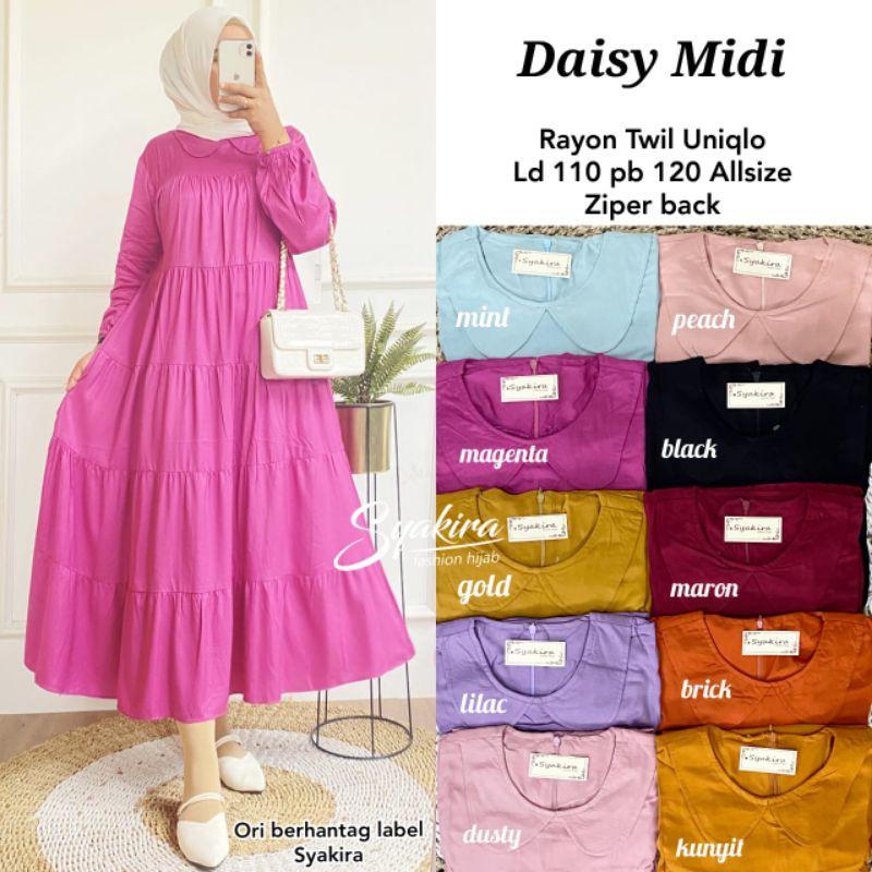 MIDI RAYON PREMIUM DAISY BY SYAKIRA