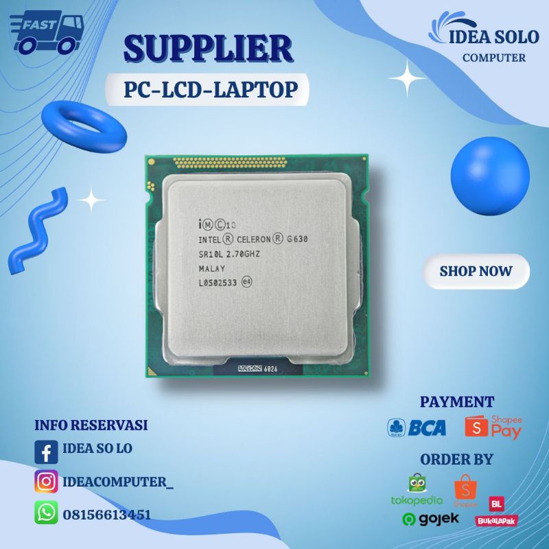 Processor Seri G, LGA 1155, G630, G2010, G2020