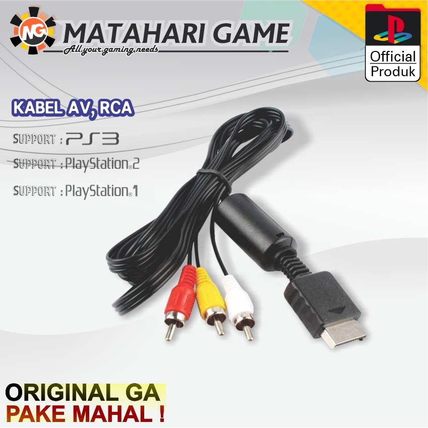 Kabel AV Cable AV Playstation 2 Best Quality For PS2,PS3