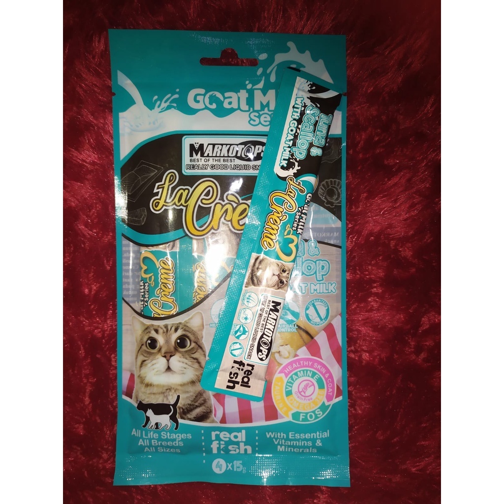 MARKOTOPS creamy 1 BIJI Snack Kucing