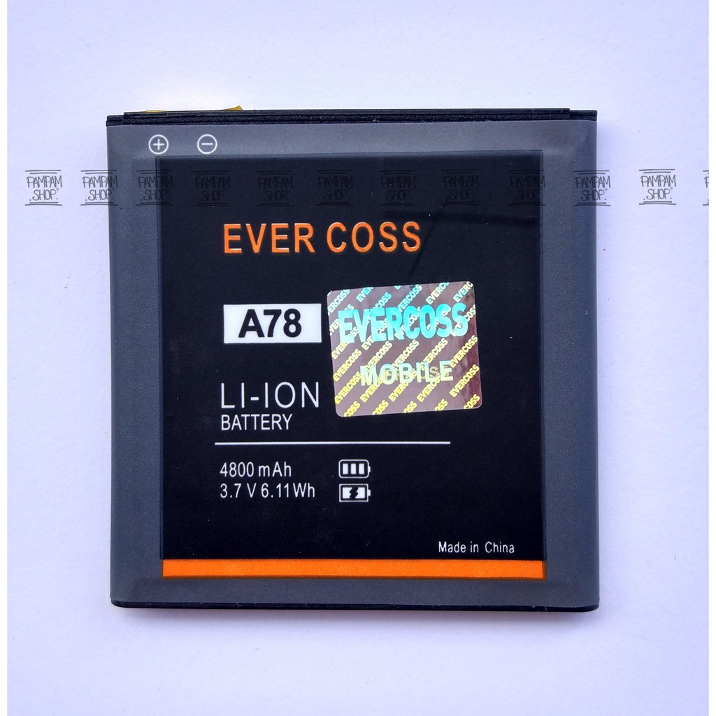 Baterai Evercoss A78 Original Double Power | Batre, Batrai, Evercross HP