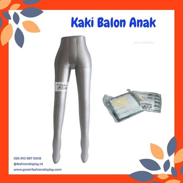 Manekin Kaki Balon Anak/Patung Kaki Anak/Patung Balon Bisa Di Gantung/Patung Celana Anak-BH
