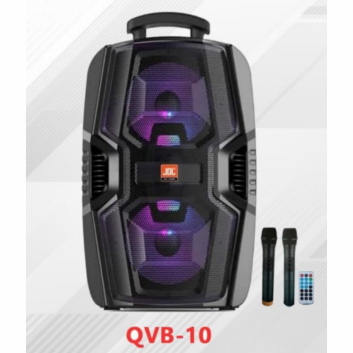 Grosir Speaker Meeting Portable JDL BT 2X10 INCH QVB-10