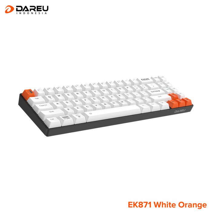 Dareu EK-871 White Orange Bluetooth Mechanical Gaming Keyboard