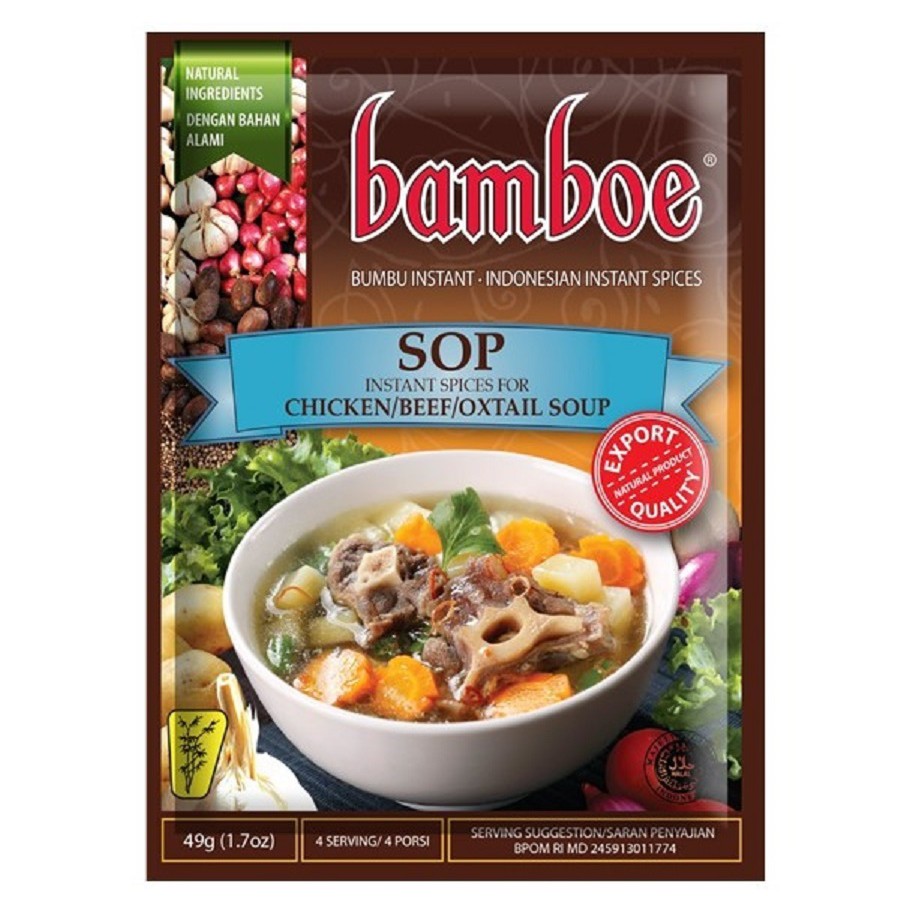 Jual Bamboe Sop Ayam Sapi Buntut Chicken Beef Oxtail Instant G Shopee Indonesia