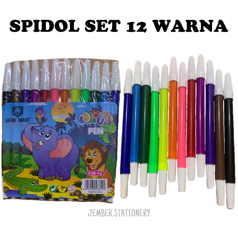 

Spidol Set Murah / Spidol 12 Warna Murah