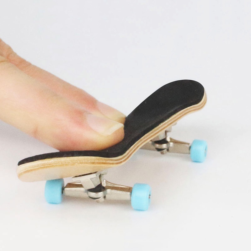 Set Mainan SkateBoard Jari Bahan Kayu Dengan Bearing Stent Untuk Hadiah Anak