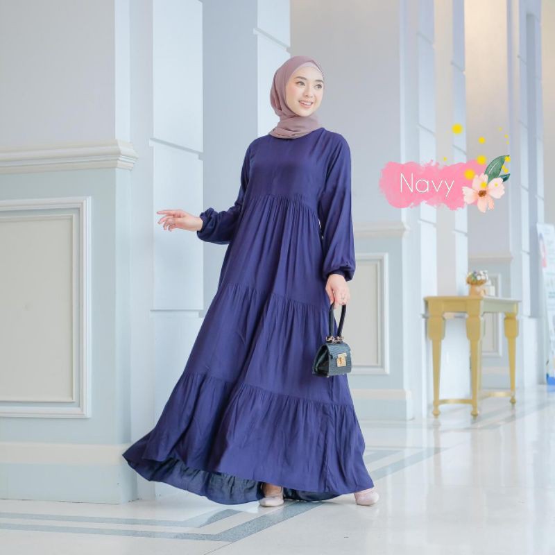 GAMIS SUSUN DRES WANITA FASHION HIJAB MUSLIM CANDA SUSUN BUSUI