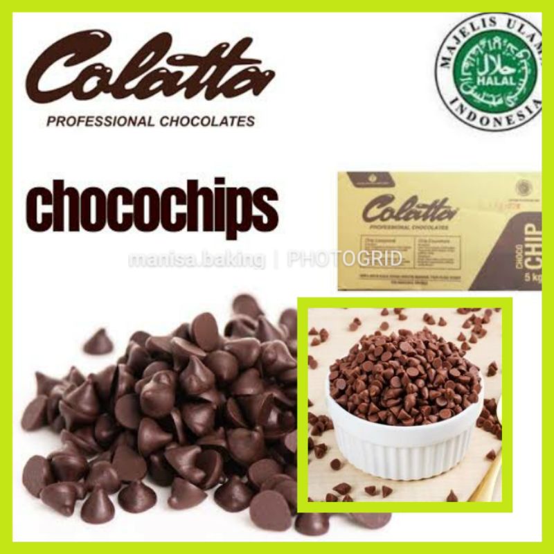 

COLATTA MINI CHOCOCHIPS 100 GR KERUCUT REPACK CHOCO CHIP COKLAT COKELAT