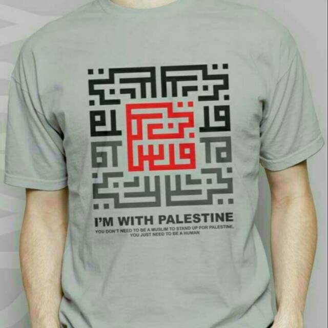 Baju Tshirt Pria Kaos Palestina