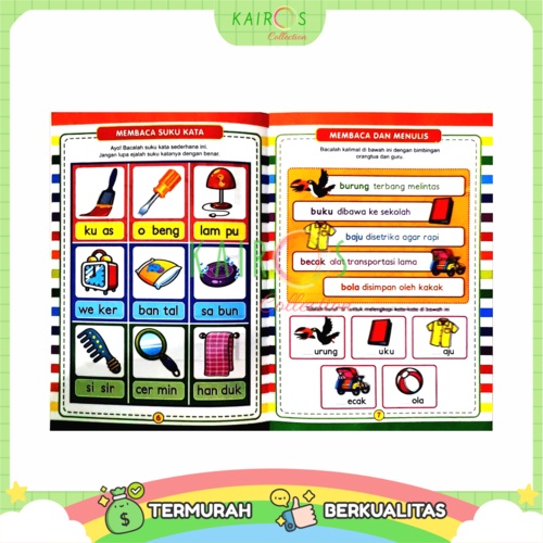 Buku Aktivitas PAUD TK Activity Book Buku Aktivitas Anak Belajar Menulis dan Berhitung