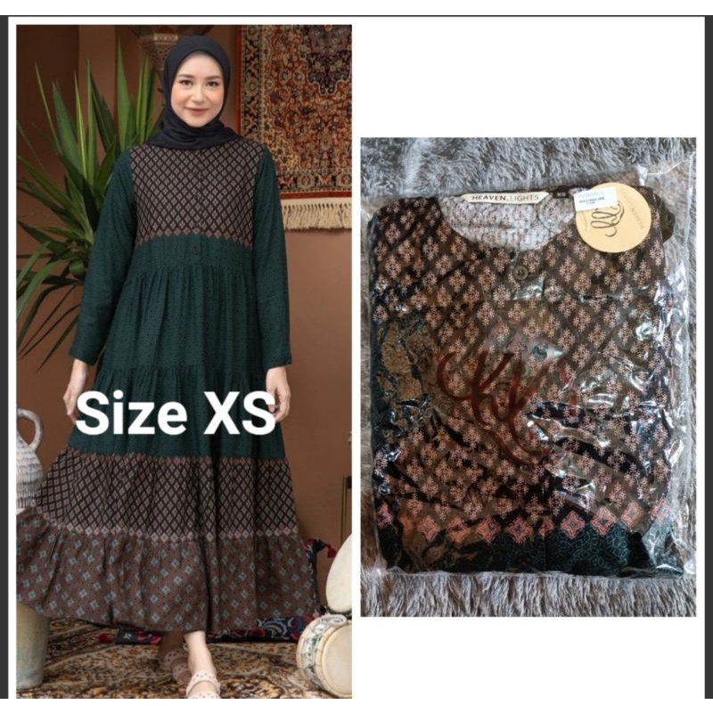 Lateefa Dress Emerald XS By Heaven Lights HeavenLights