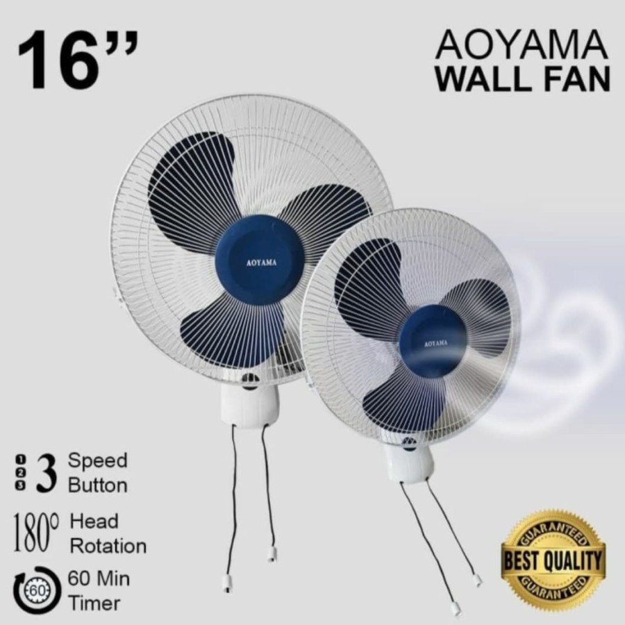 Wall Fan AOYAMA 16inc/Kipas Angin Dinding AOYAMA 16inch