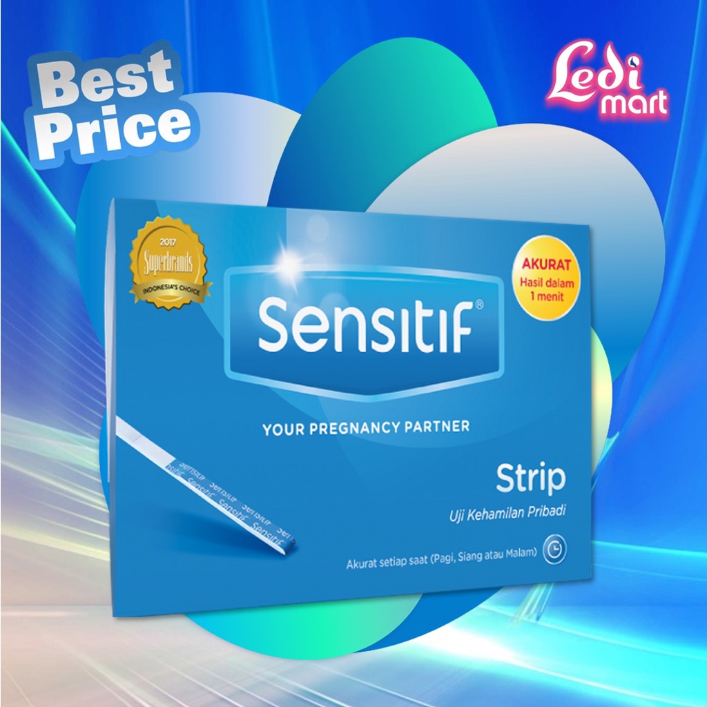 ORIGINAL SENSITIF Test Pack STRIP / Tes Kehamilan Sensitif / LEDI MART