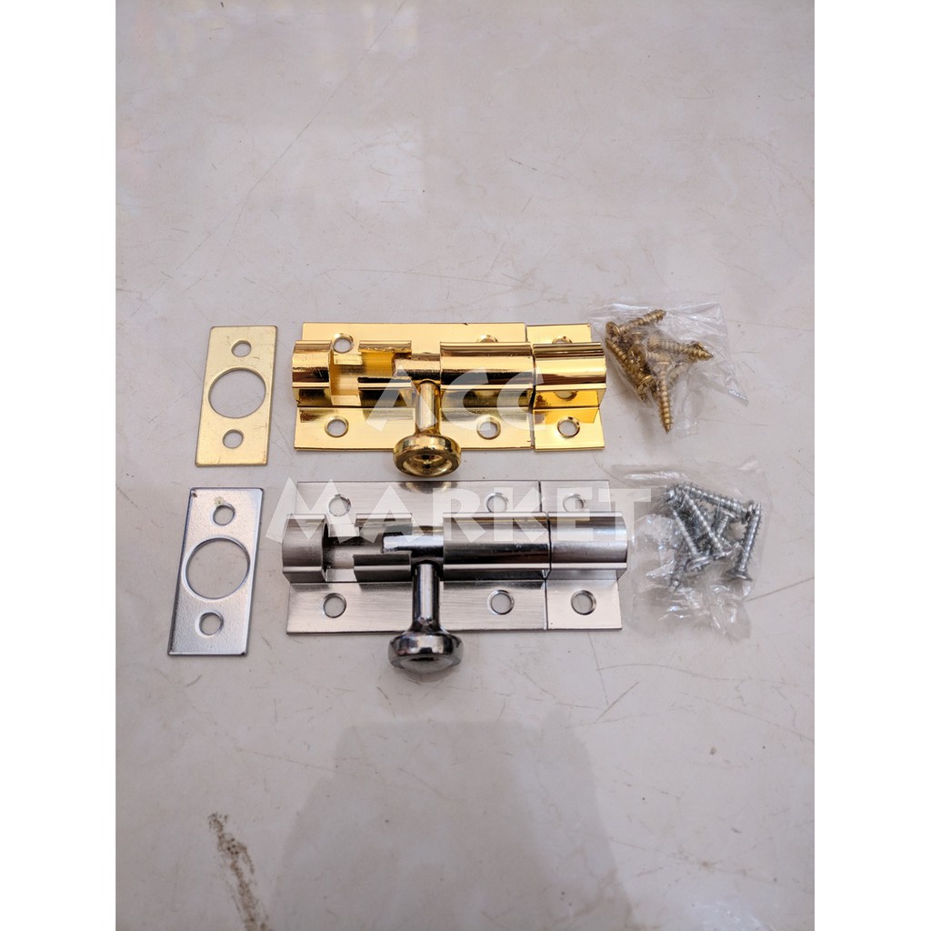 Grendel Selot Pintu Rumah 2 Inch Jendela Kunci Slot Bolt