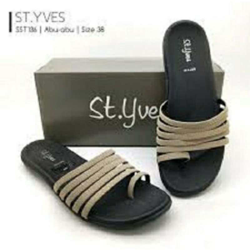 Sandal Wanita St Yves Flat flip flop kode B3ll4
