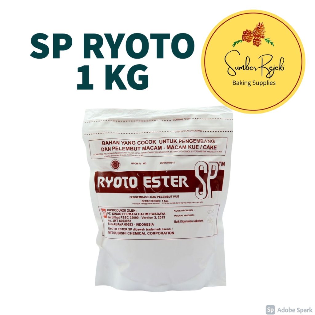 

SP Ryoto Cake Emulsifier / Pengembang 1 Kg / 1kg