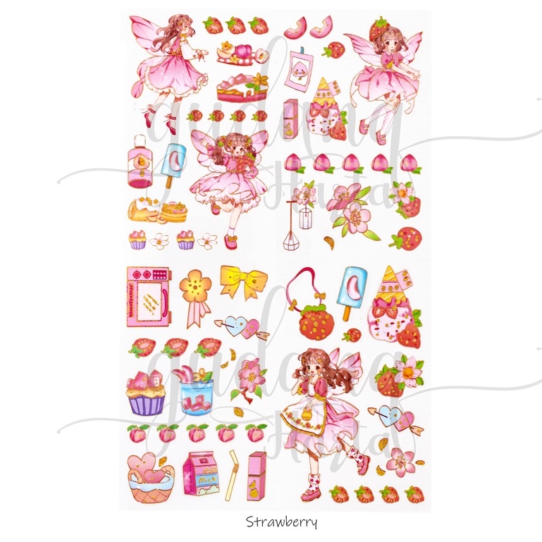 

GCC Stiker Fruit Fairy ISI 4 Sticekr Motif Peri Dan Buah DIY GCC 303822