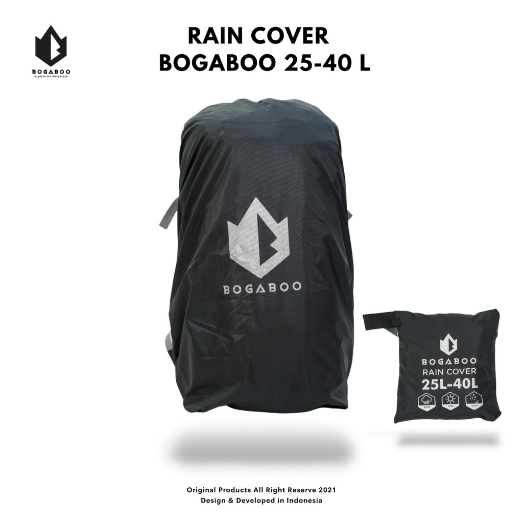 Cover Bag BOGABOO Waterproff 30 Liter (Bisa untuk 25-40 Liter)Sarung Pelindung TAS - Raincover - Rain Cover Bag Sarung Tas