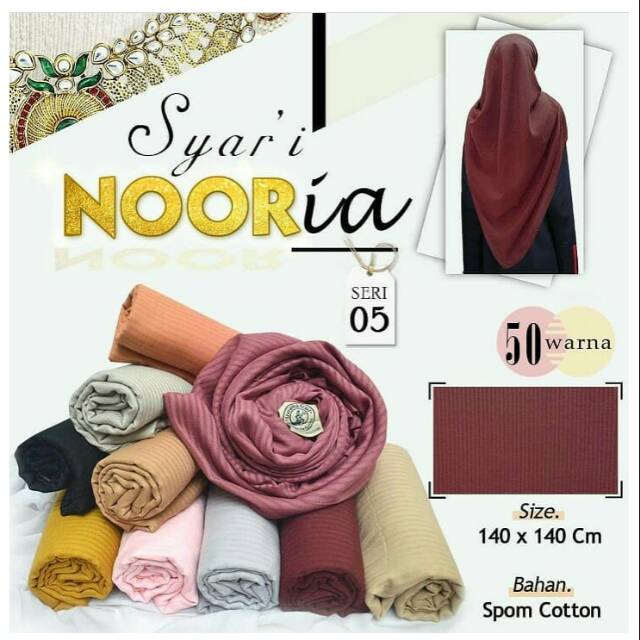 Kerudung segi empat syar'i Nooria by Umama Scarf