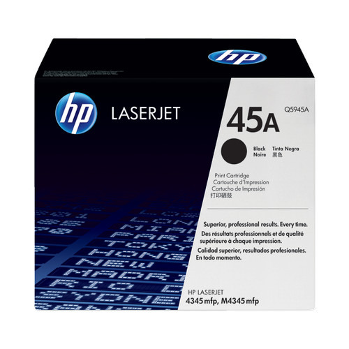 Toner HP 45A Black Q5945A For Printer Laserjet 4545 Original