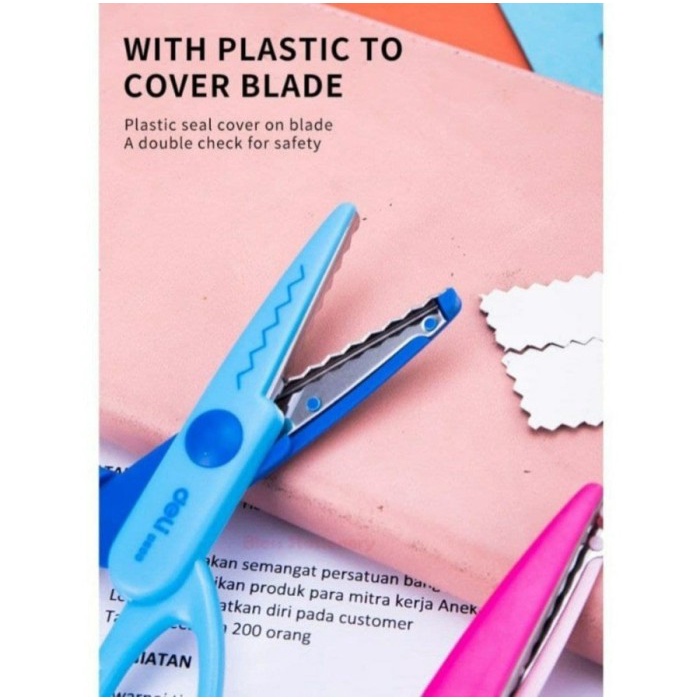GARNISH SCISSOR GUNTING ZIGZAG BELI 1 DAPAT 2