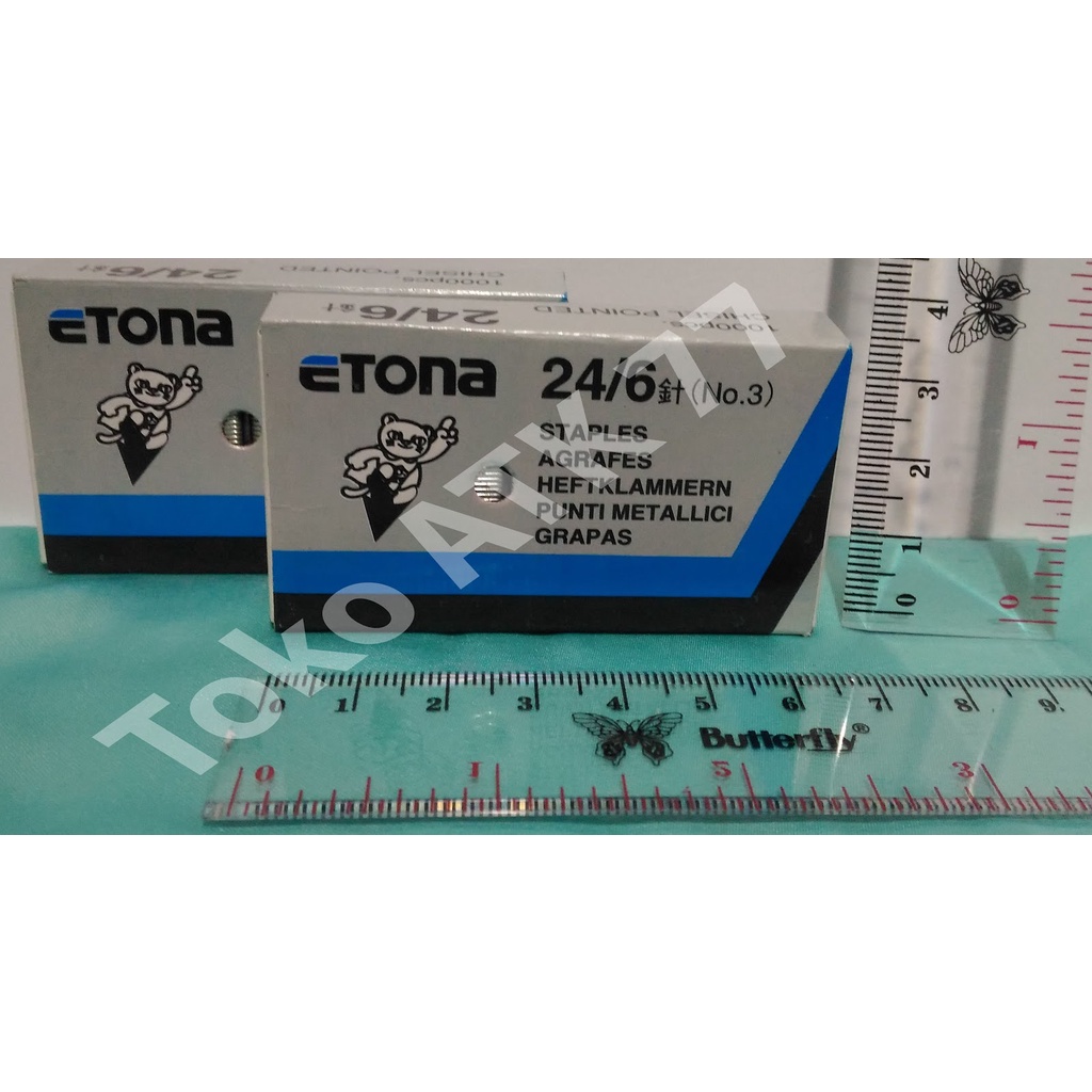 

Isi Steples Stepler Stapler Staples Besar Etona No 3 24/6 1lusin 12kotak