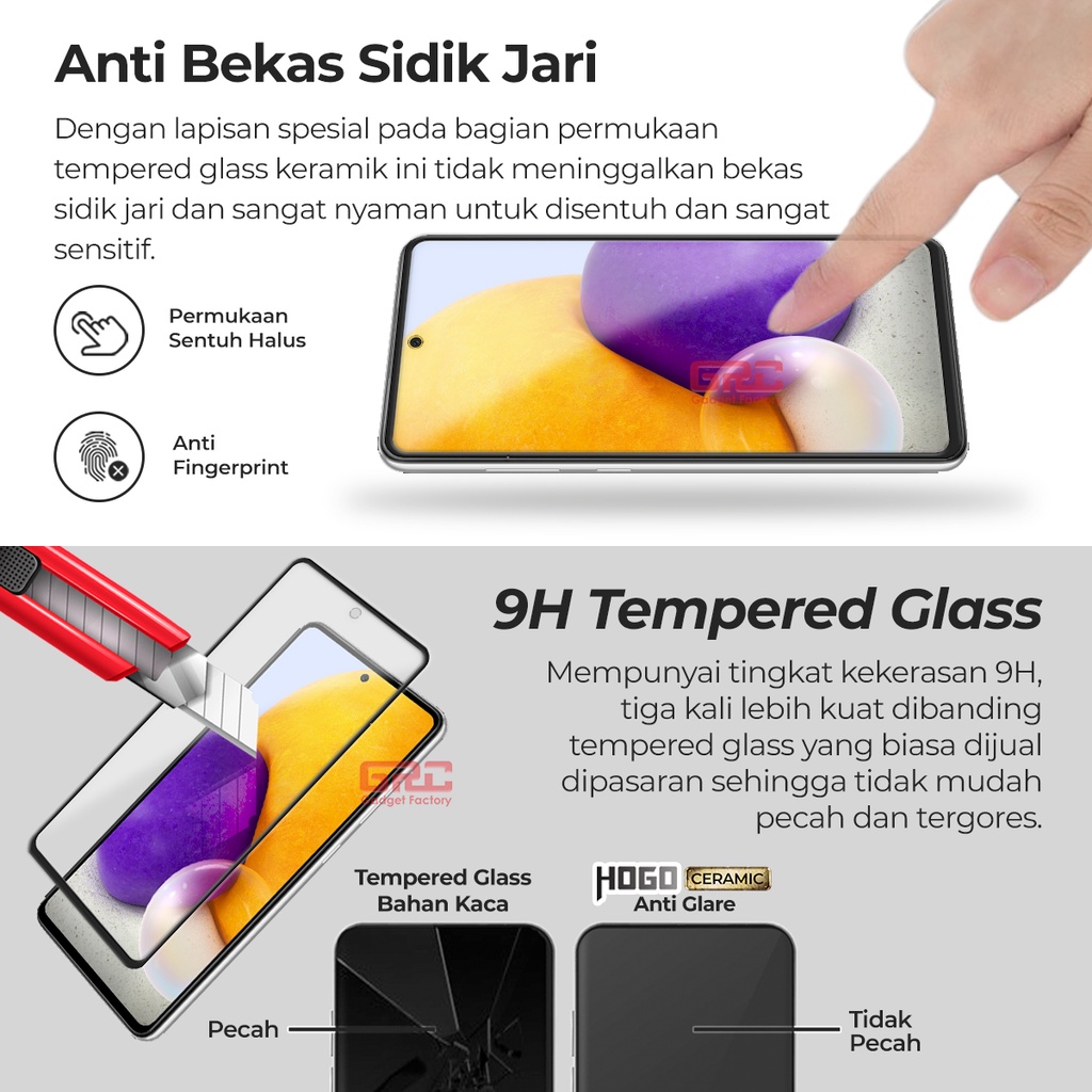 Anti Gores SAMSUNG Galaxy A52 Hogo Ceramic Matte Screen Protector