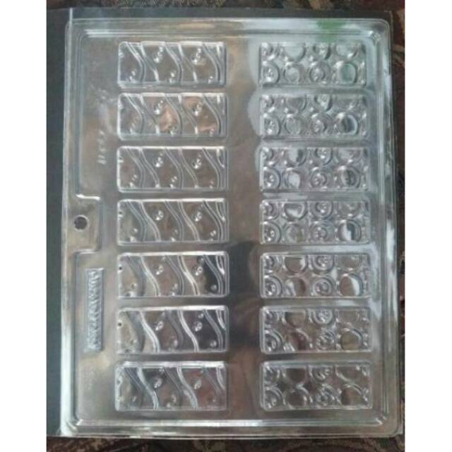 Cetakan Coklat Puding Mika Pagar Polkadot Keju