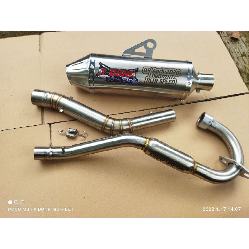 Knalpot racing Buat KLX Crf wr155 suara brap brap sarangan setengah