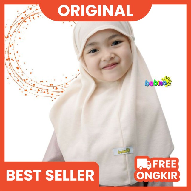Jilbab Anak Perempuan Murah Original Bebina.projects Bahan kaos Usia 2-6 Tahun