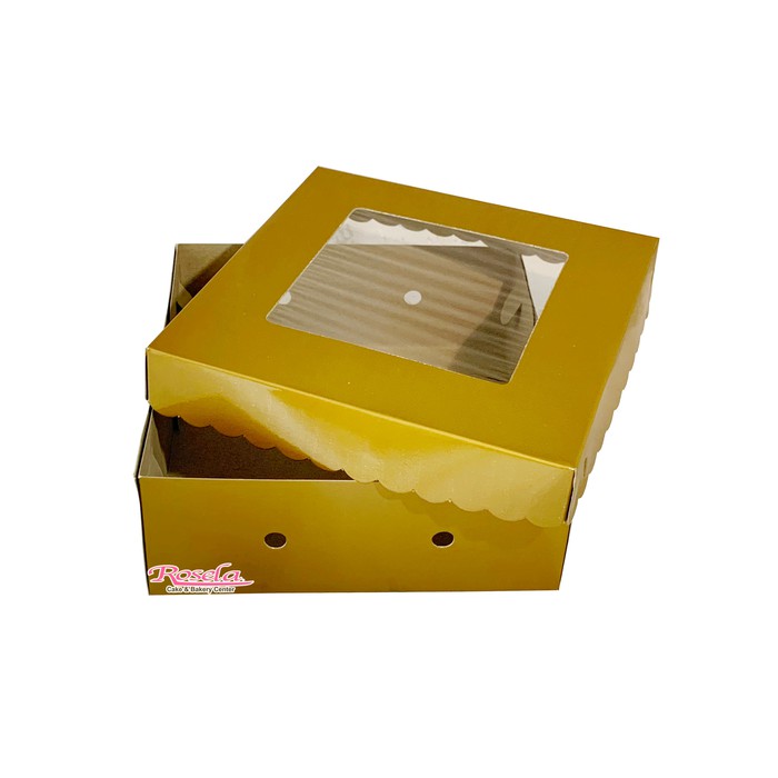 

Kotak Kue Emas / Gold Cake Box Ukuran Bervariasi 1 Pack Isi 10