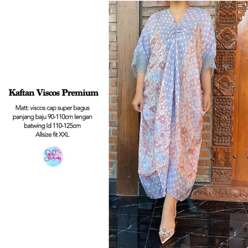 KAFTAN BATIK PARIS WAYANG BOLA SOGAN JAWA CLASSIC BAJU KONDANGAN PESTA BATIK EKSLUSIVE UNIVERSAL P2