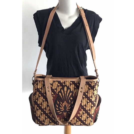 Tas Batik Kulit/Preloved Tas Kulit Batik