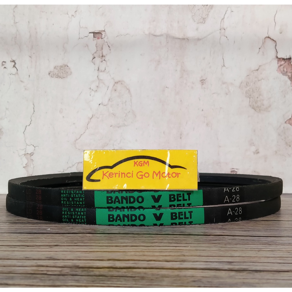 BANDO VAN BELT A-28 V BELT TALI KIPAS A28 FAN BELT VANBELT POLOS A-28