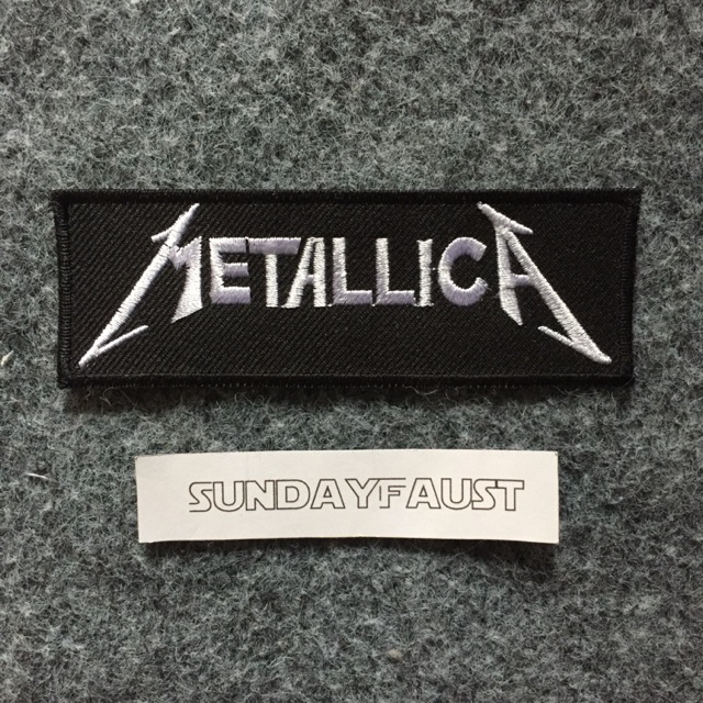 Patch/Emblem bordir jahit Metalica