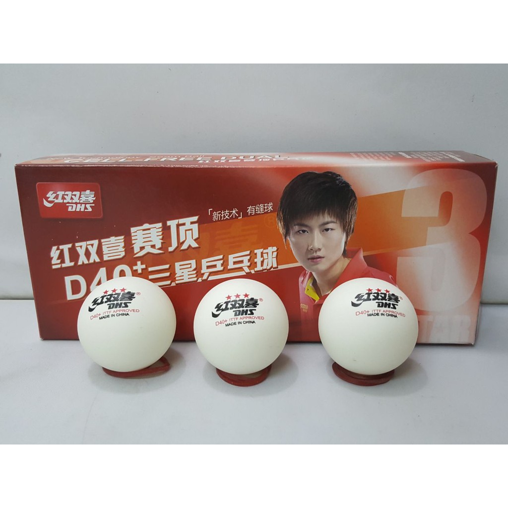 Bola Pingpong DHS 3 Star Isi 10 - D40+ (Original)