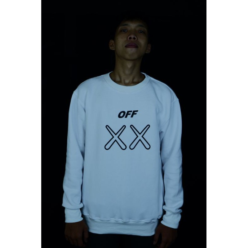 BEST QUALITY- Jaket crewneck off-white premium full lable&amp;tag