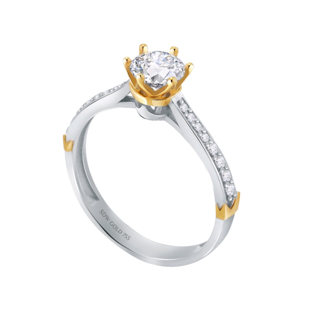 

Dominique Jewellery-Cincin Princess Style Crown Sandra Dewi Gold 75,5% SNI