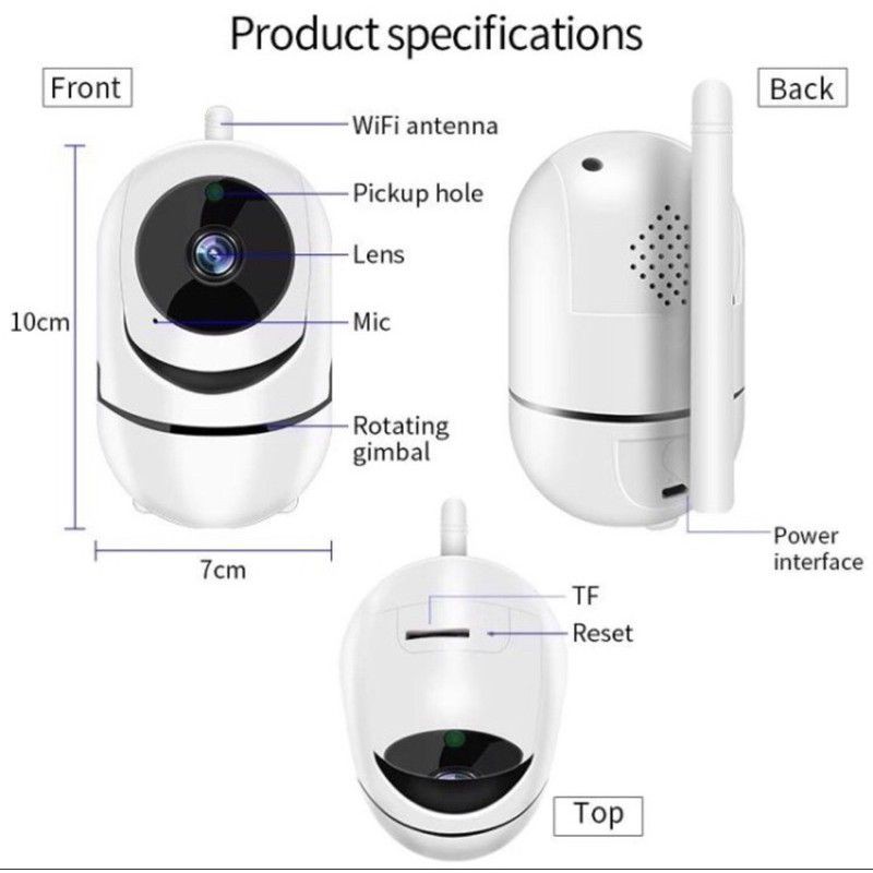 IP cam mini wireless Human Tracking 3mp