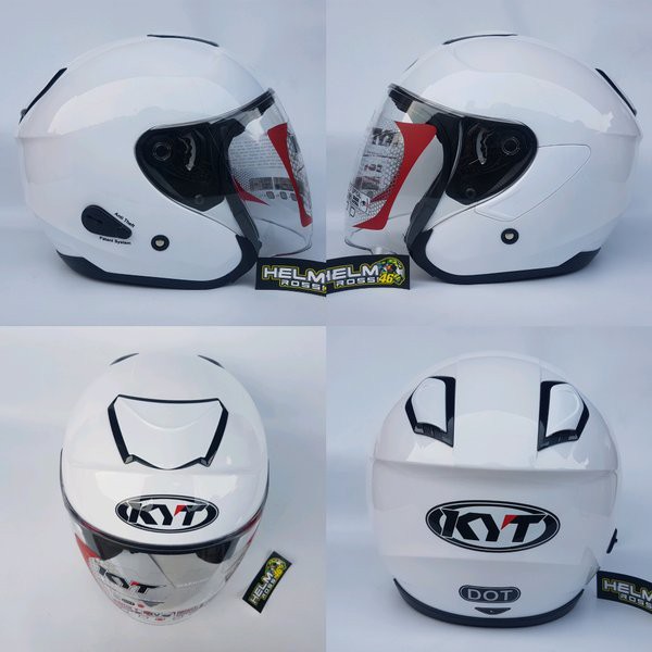 KYT KYOTO PUTIH SOLID ORIGINAL KYT