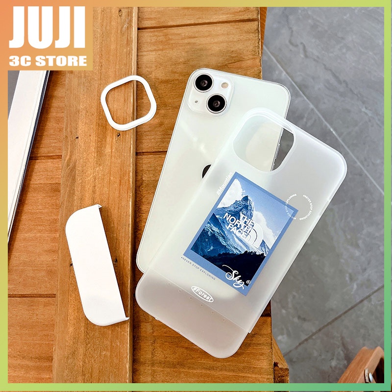 Soft Case Hp Gambar Gunung Salju Model Simpel Untuk iphone 11 / 12 / 13pro max / x / xs / xr / xsmax / 7 / 8plus