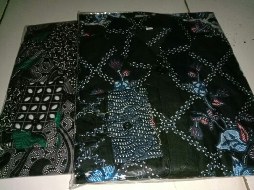 Kemeja Batik Pria Katun Polos Sopal Batik Prada / Baju Batik Pria