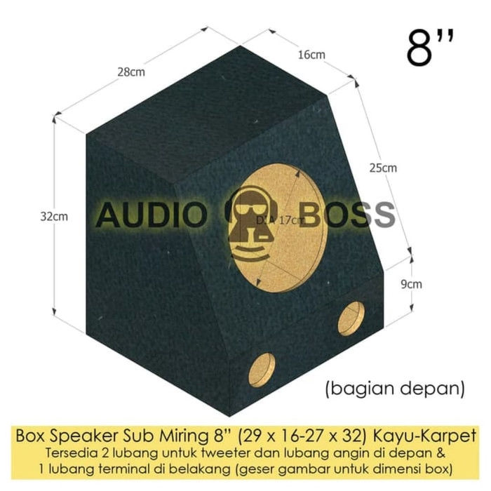 Box speaker 8 inch miring karpet / box 8inch miring / box 8&quot; karpet