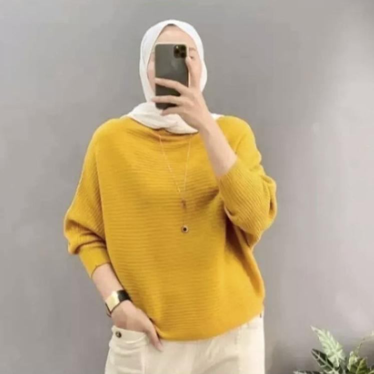 Model Baru.. BATWING RAJUT KELALAWAR PREMIUM // BAJU KALONG ATASAN WANITA // BAJU KEKINIAN 2022 NEW
